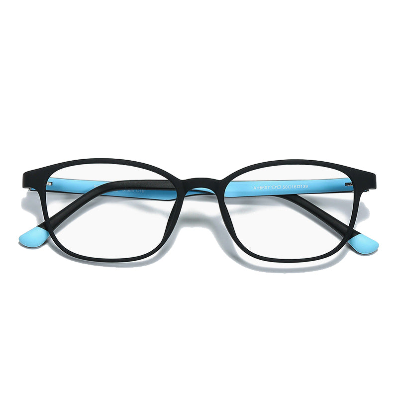 Karat Rectangle Full - Rim Eyeglasses: Lightweight, Stylish & Versatile in Black Blue, Black Pink, Bright Black, Matte Black