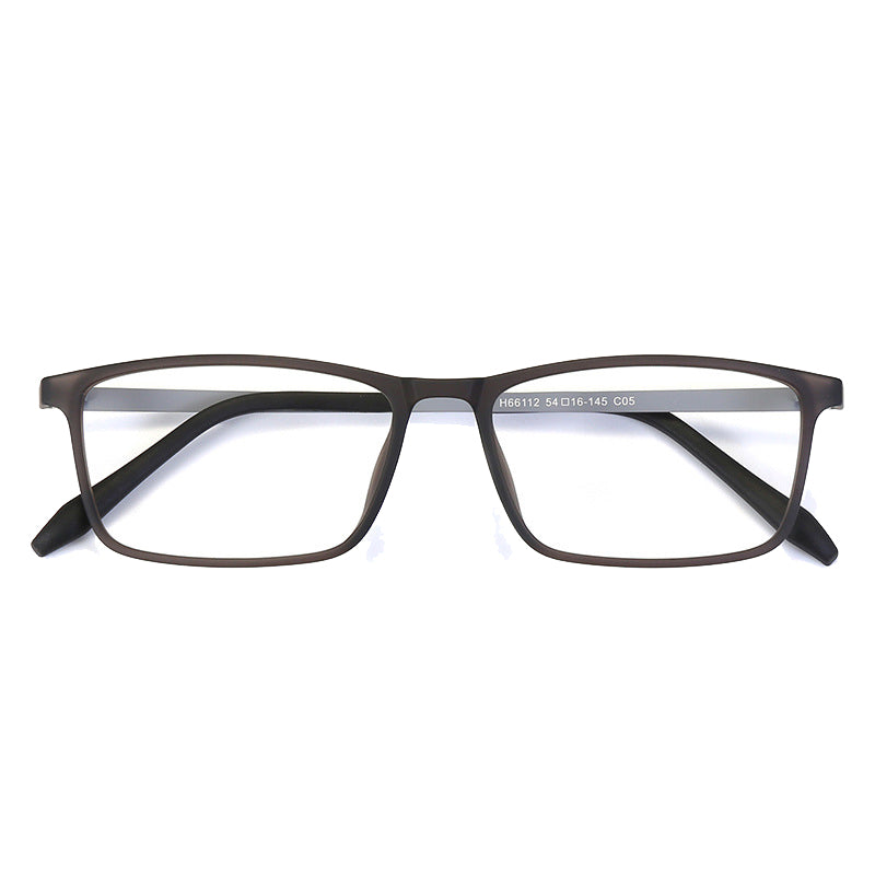 Tompkins Rectangle Full - Rim Eyeglasses: Lightweight, Stylish & Durable in Multiple Matte Colors for Men & Women