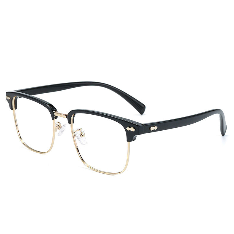 Persian Browline Semi - Rimless Eyeglasses: Stylish & Comfortable with Multiple Color Options - Ideal for Daily Use