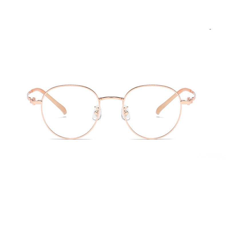 Lantern Round Full - Rim Eyeglasses: Stylish Vision Correction in Multiple Colors (Black, Black Gold, Black Silver, Rose Gold, Rose Gold Pink, Silver)