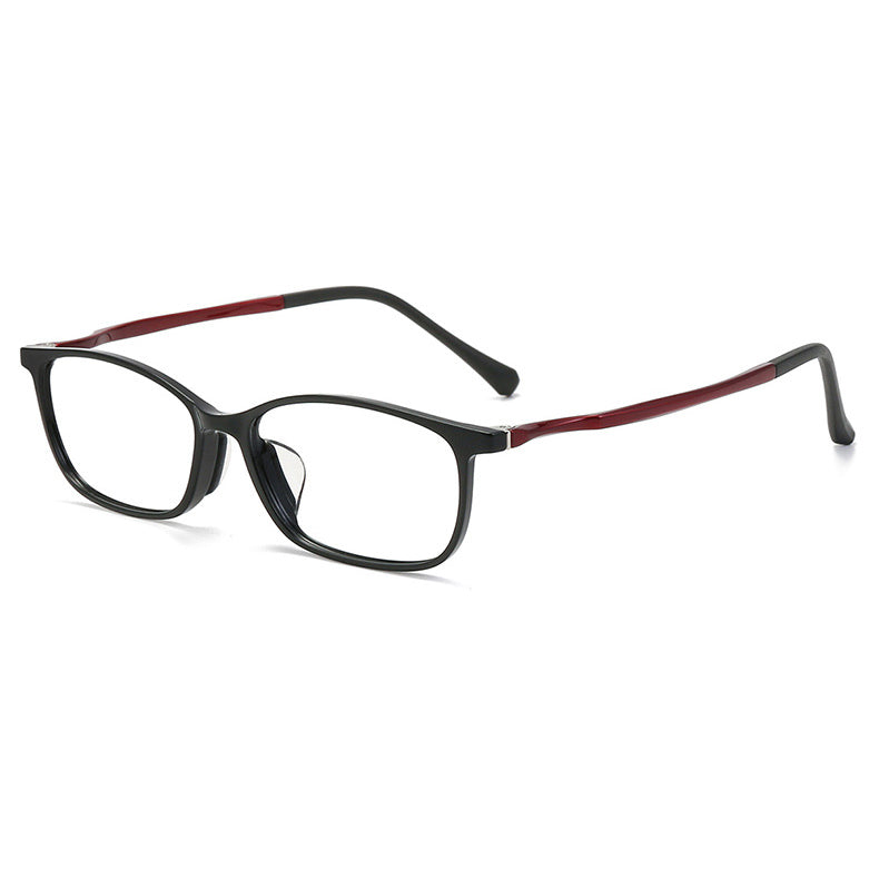 Arcady Rectangle Full - Rim Eyeglasses in Black, Black Blue, Black Red, Purple, Red - Lightweight & Stylish for Daily Use