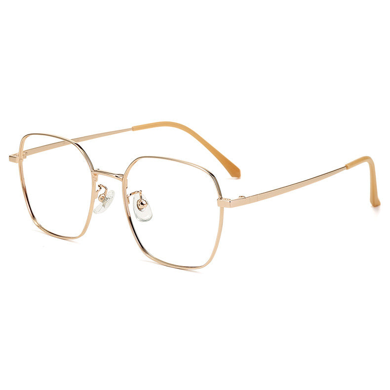 Mayfair Geometric Full - Rim Eyeglasses: Stylish Unisex Frames in Black, Gold, Silver & Two - Tone Colors for Vision and Fashion