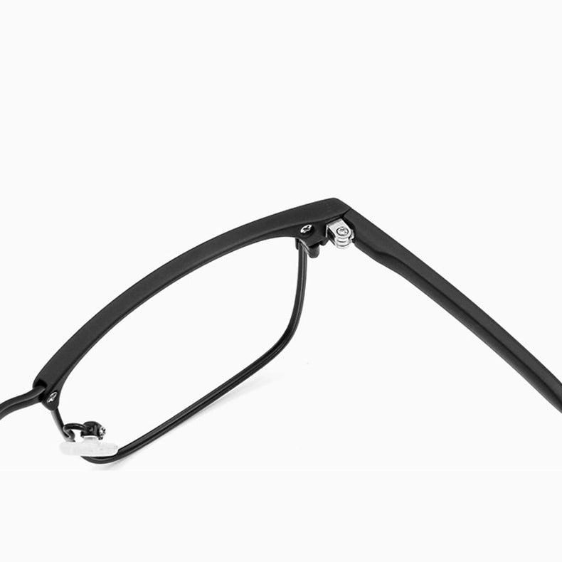 Borderline Browline Semi - Rimless Eyeglasses: Lightweight, Stylish with Multiple Colors (Black Gun, Gold, Matte Black, Silver) for Vision & Fashion
