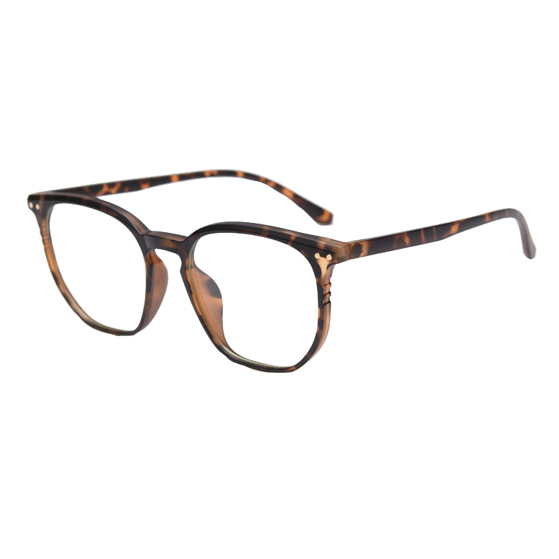 Fluoresce Geometric Full - Rim Eyeglasses in Black, Blue, Brown, Gray, Tortoise, and White - Stylish & Comfortable for All - Day Wear