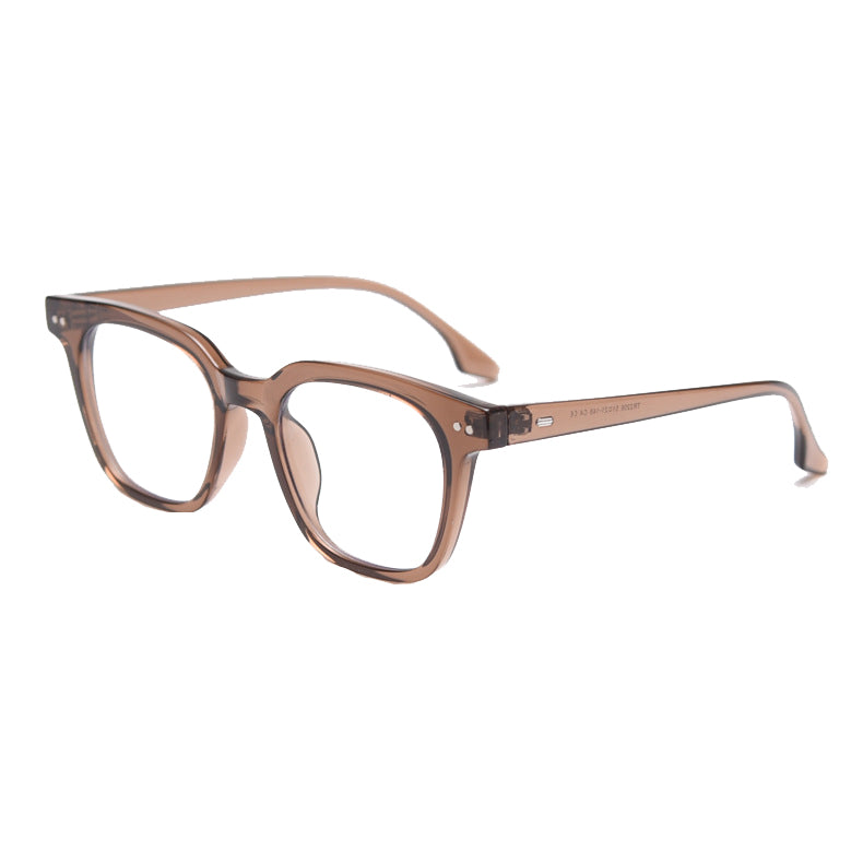 Pablo Square Full - Rim Eyeglasses: Stylish Vision Correction in Multiple Colors (Bright black, Dark Tawny, Gray, Light Tawny, Tortoise)