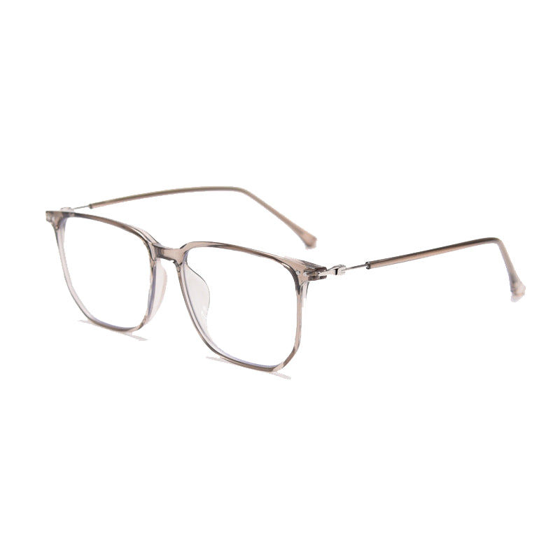 Dorato Geometric Full - Rim Eyeglasses: Unisex Frames in Black Gold, Black Silver, Gray, Khaki, White - Ideal for Vision & Fashion