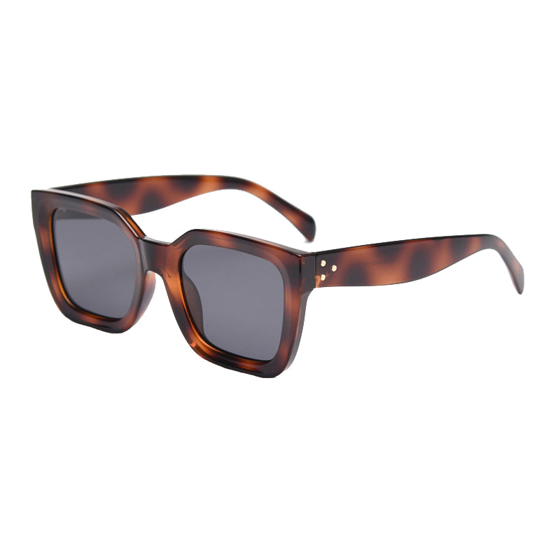 Dotte Square Full - Rim Sunglasses: Unisex Statement Eyewear with UV Protection in Multiple Colors (Black, Orange, Tawny, Tortoise, White)