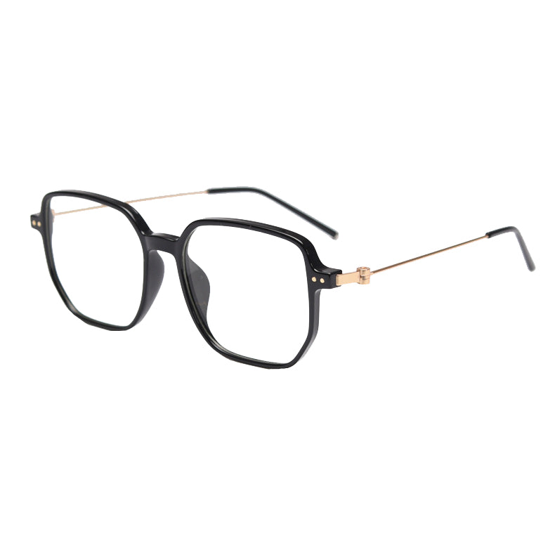 Cupid Geometric Full - Rim Eyeglasses: Stylish & Functional in Black, Brown Tawny, Gray, Matte Brown, Tortoise, White - Ideal for All Occasions