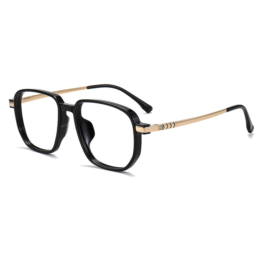 Pensieve Square Full - Rim Eyeglasses: Stylish, Functional & Available in Black Gold, Black Silver, Gray, White