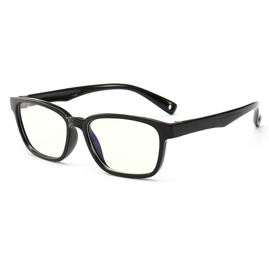 Orin Rectangle Full - Rim Children's Blue Light Filtering Eyeglasses in Multiple Kid - Friendly Colors (Black, Red, Blue & More)