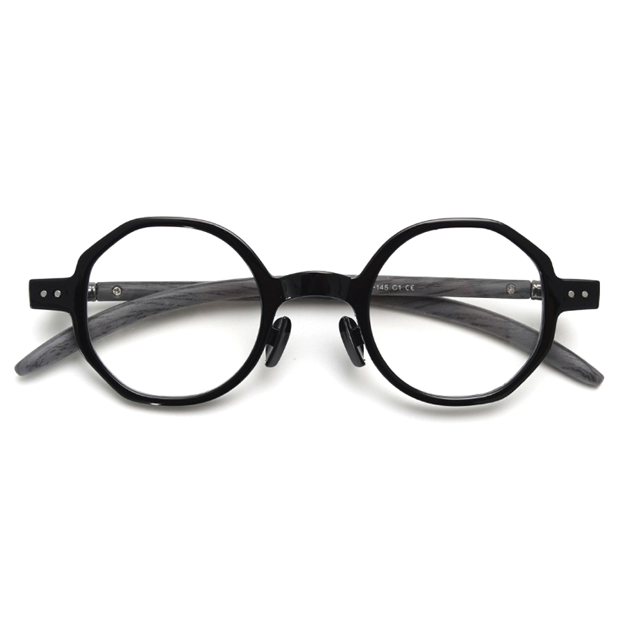 Luxe Geometric Full - Rim Eyeglasses: Vintage - Modern Style in Multiple Colors for Vision & Fashion