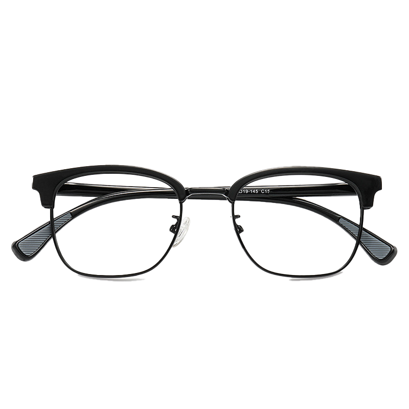 Pacific Browline Semi - Rimless Eyeglasses: Multiple Color Options, Lightweight & Durable for Vision and Fashion