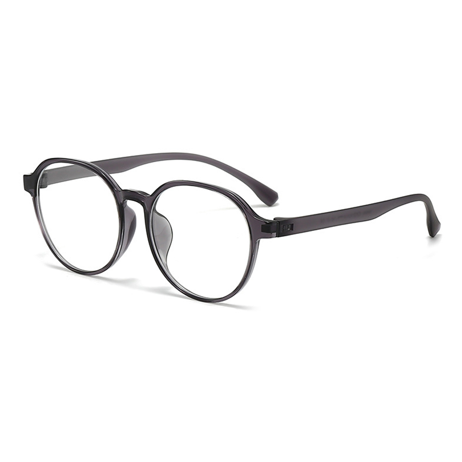 Odyssey Round Full - Rim Eyeglasses: Lightweight, Stylish & Versatile in Bright Black, Brown, Gradient Black, Light Brown, Transparent, Transparent Grey