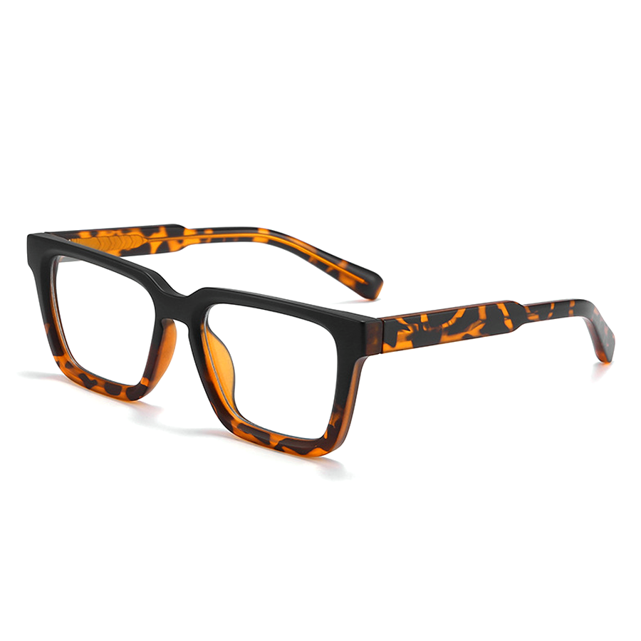 Obsidian Square Full - Rim Eyeglasses: Trendy Vintage Design in Multiple Colors for Vision Correction and Daily Wear