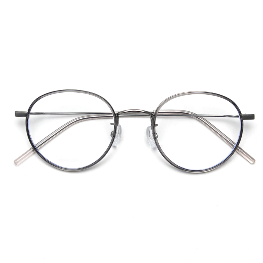 Zephyr Round Full-Rim Eyeglasses: Premium Titanium Frames in Multiple Colors for Comfort and Style