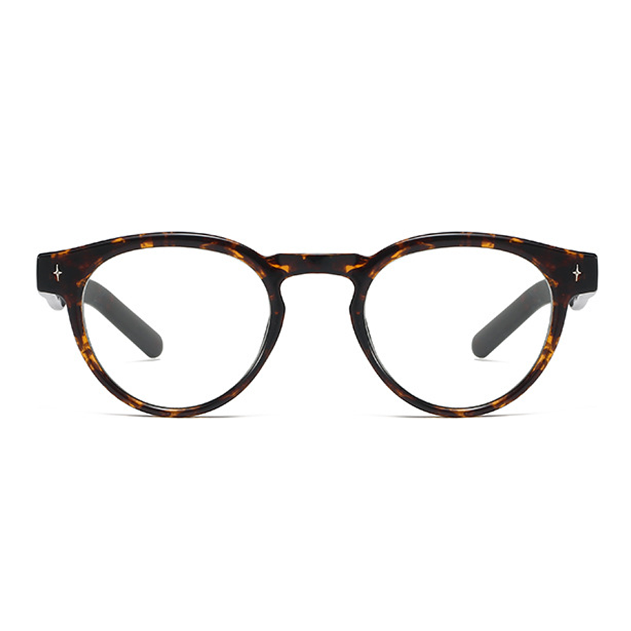 Lumen Round Full - Rim Eyeglasses: Stylish Optical Frames in Bright Black, Brown, Tortoise, Transparent & Transparent Gray