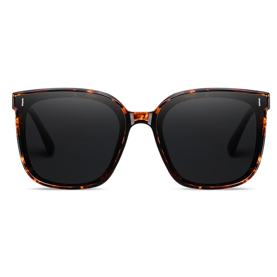 Lito Square Full - Rim Sunglasses: Trendy & Functional with UV Protection in Beige, Black, Tortoise & Yellow