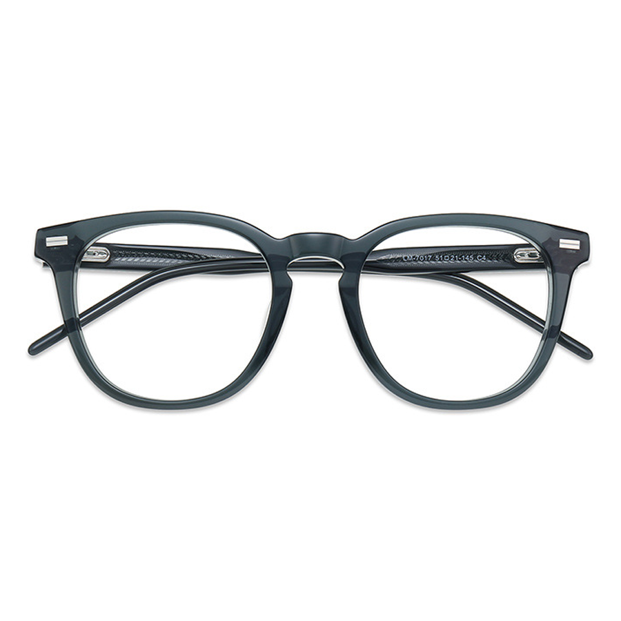 Lowen Square Full - Rim Eyeglasses: Timeless Design in Bright Black, Dark Blue, Dark Brown & Tortoise for Vision Correction & Fashion