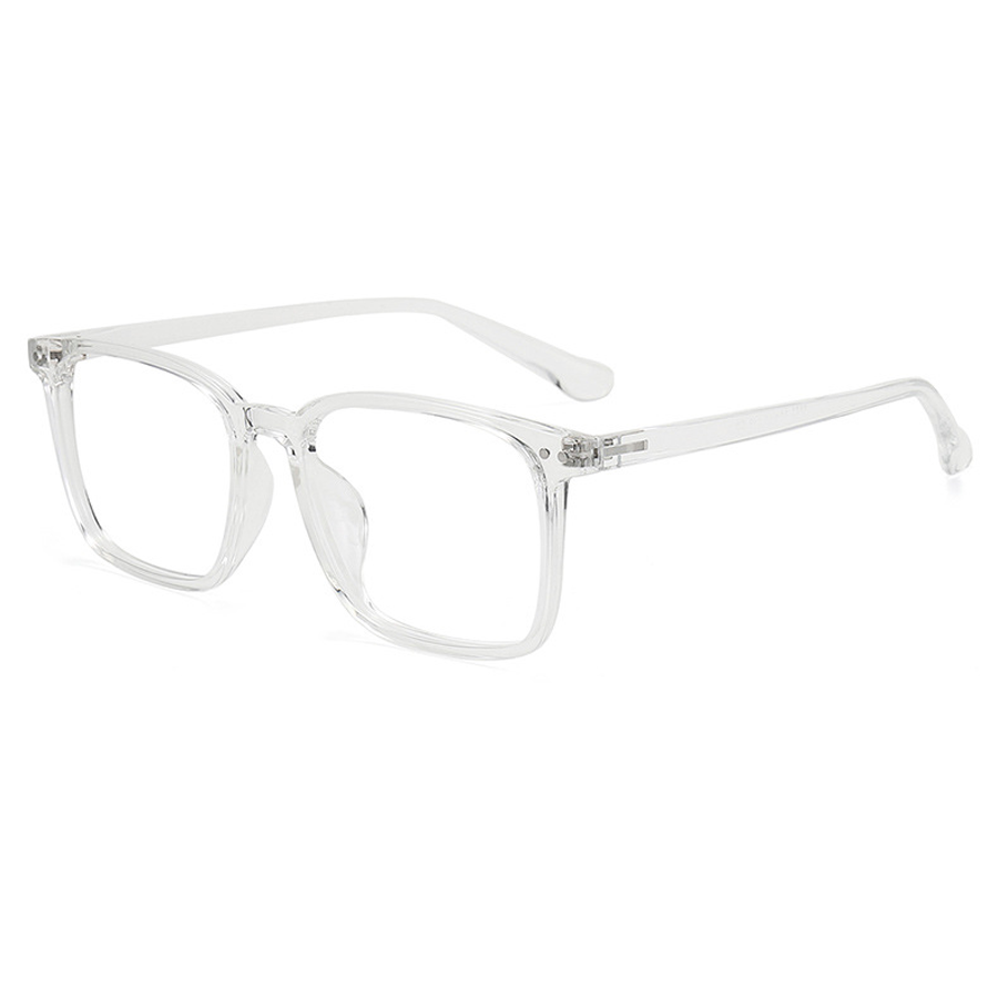 Notting Hill Square Full - Rim Eyeglasses: Unisex Optical Frames in Multiple Colors (Bright Black, Matte Black, Olive Green, Transparent Brown, Transparent Gray, Transparent White)
