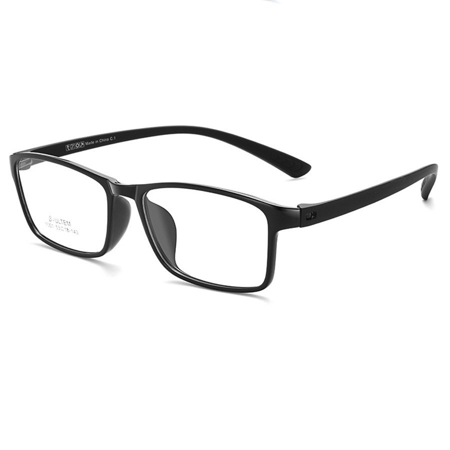 Frankie Rectangle Full - Rim Eyeglasses: Stylish & Functional with Multiple Color Options (Black Gradient White, Black Purple, etc.)