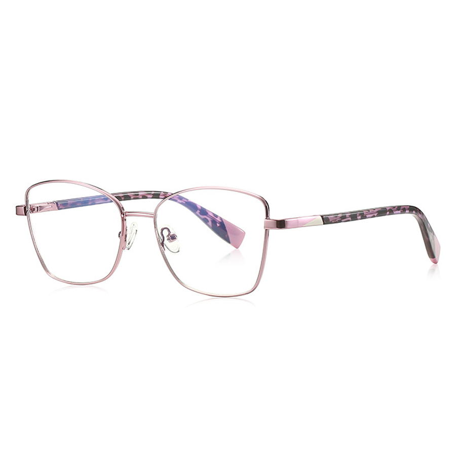 Zeus Square Full - Rim Eyeglasses: Stylish and Functional with Anti - Blue Light Coating in Multiple Colors (Black, Gold, Green, Gunmetal, Pink, White)