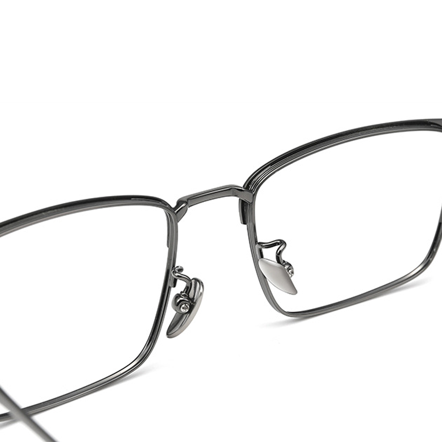 Liora Square Full - Rim Eyeglasses for Men: Lightweight, Stylish & Versatile in Black, Black Gold, Black Gray, Black Silver