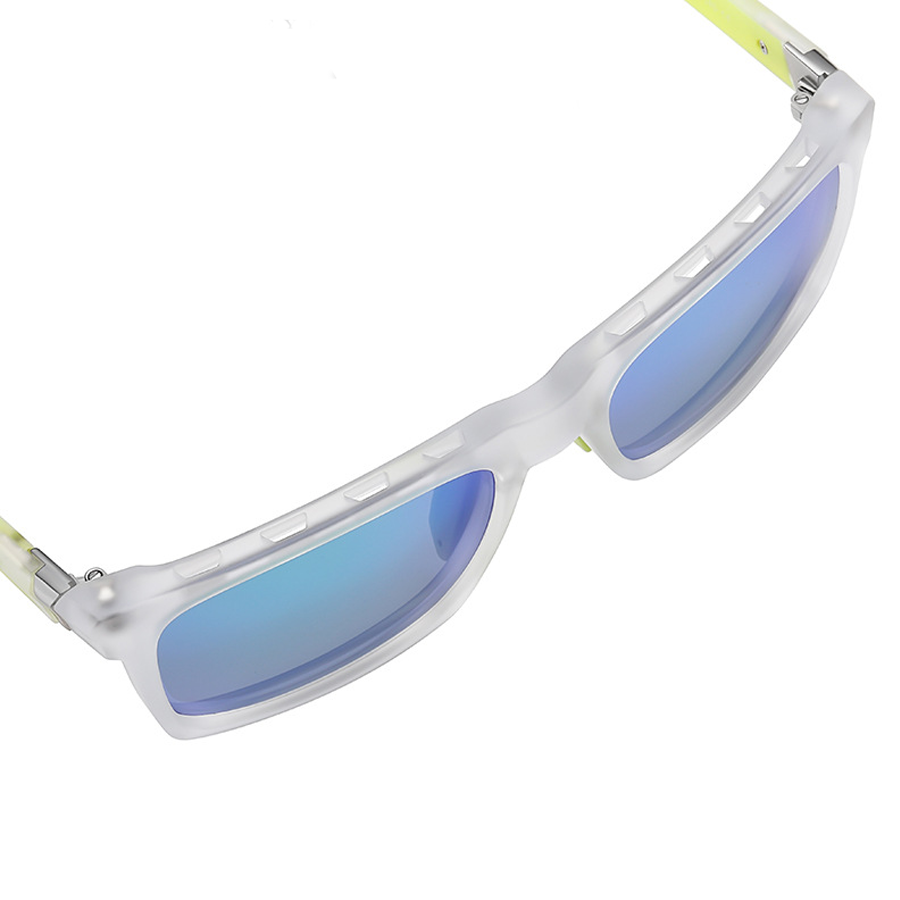 Ned Square Full - Rim Polarized Sunglasses: Multiple Colors, Mirrored Lenses, Adjustable Fit for Outdoor & Fashion Use