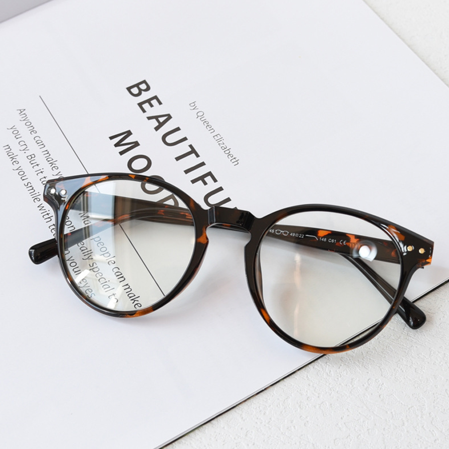 Nomad Round Full - Rim Eyeglasses: Fashionable, Anti - Blue Light Eyewear in Multiple Colors (Black, Blue, Brown, Pink, Gray, Green, Tortoise, White)