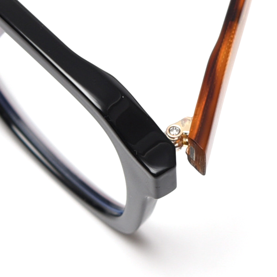 Inventus Square Full - Rim Eyeglasses in Black Tortoiseshell, Bright Black, Champagne, Gray, and White - Stylish & Functional for All