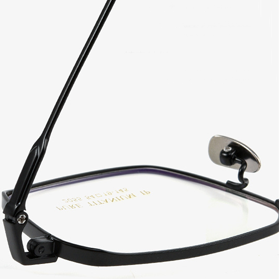 Draft Square Full - Rim Eyeglasses: Lightweight, Anti - Blue Light, in Black, Black Silver, Bronze & Silver