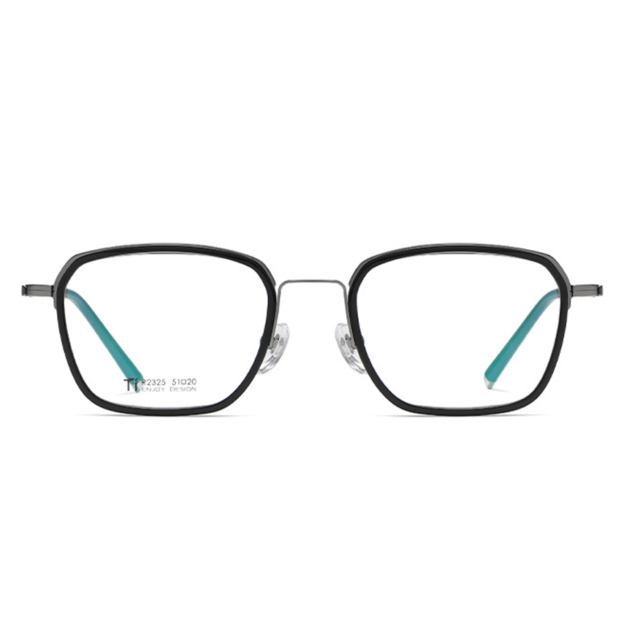 Octave Square Full - Rim Eyeglasses: Premium Titanium Frames in Multiple Colors for Vision Correction & Fashion - Medium Size, Flexible Features