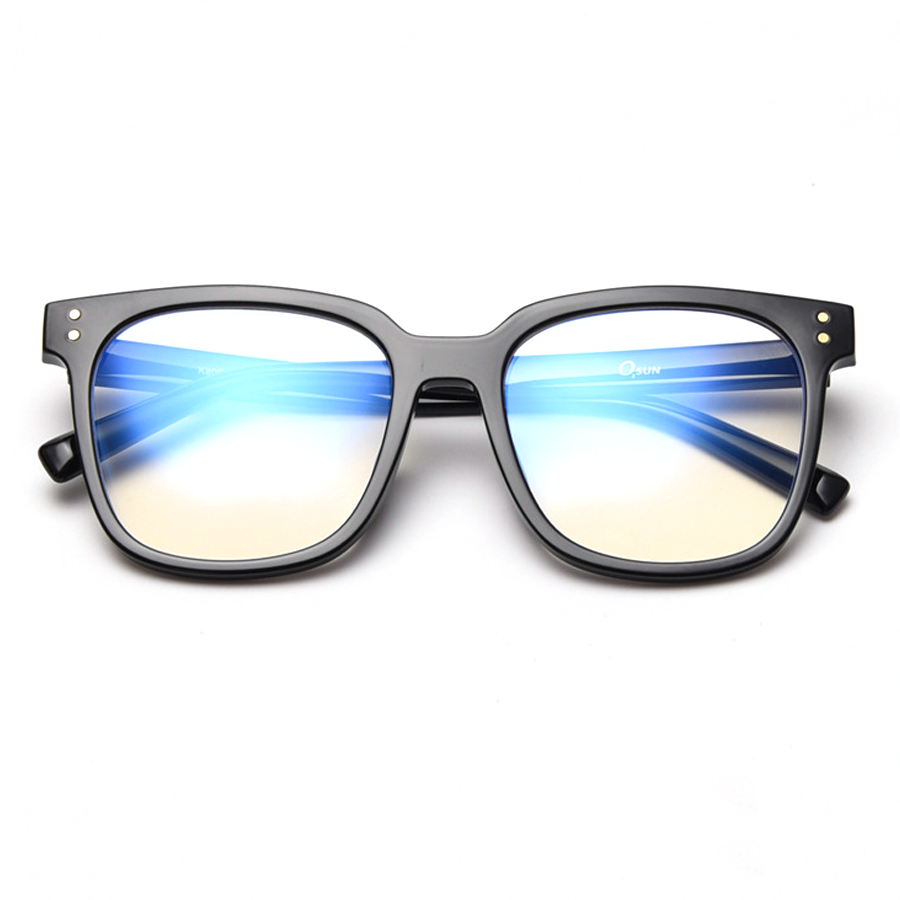 Hayes Square Full - Rim Eyeglasses: Anti - Blue Light, Multiple Colors, Comfortable & Stylish for Digital Screen Use