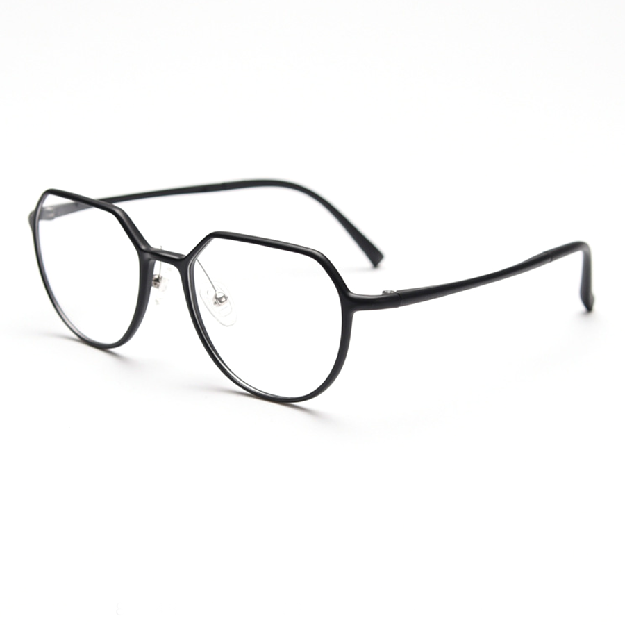 Aston Geometric Full - Rim Eyeglasses: Stylish, Durable & Comfortable in Blue, Bright Black, Gray, Matte Black, Red