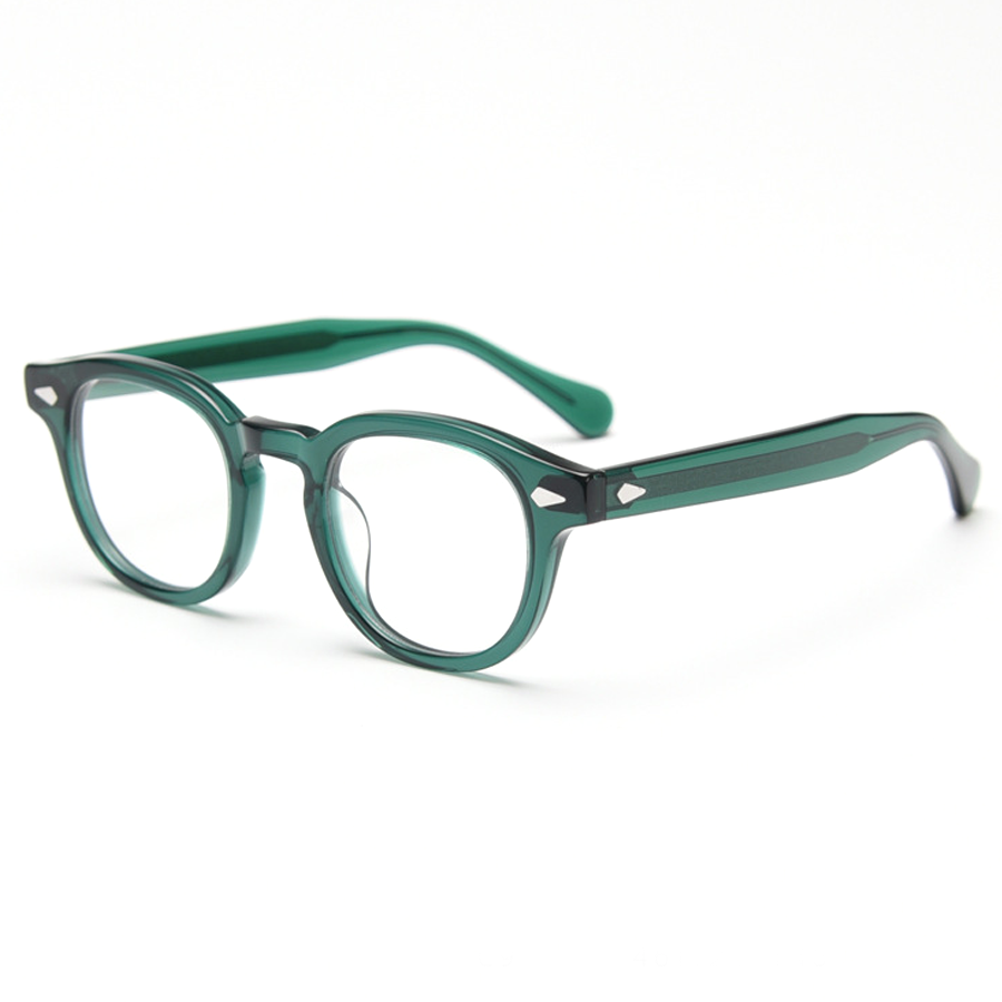 Murmur Round Full - Rim Eyeglasses in Black White Line Color: Retro Style for Vision Correction & Fashion