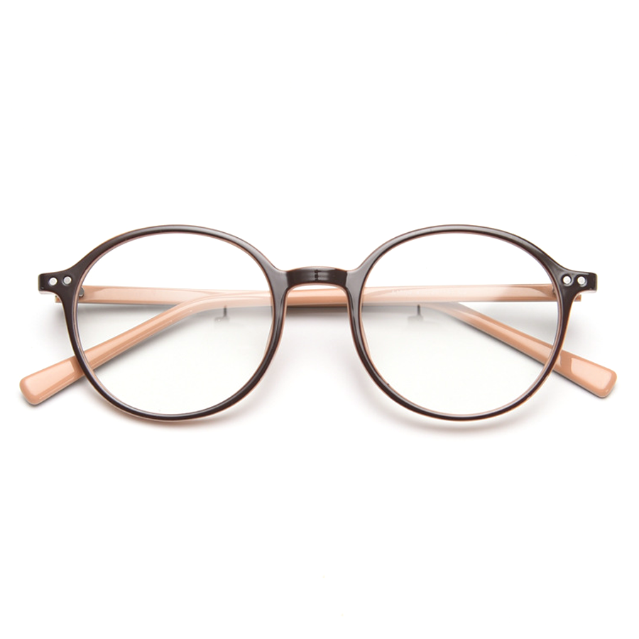 Colman Oval Full - Rim Eyeglasses: Timeless Retro Design in Black, Brown, Gray, Tortoise, and White - Ideal for Fashion & Vision