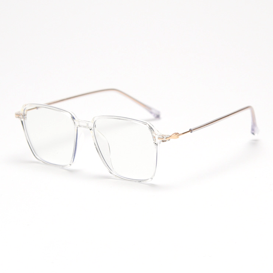 Media Square Full - Rim Eyeglasses: Stylish, Durable & Versatile in Black, Brown, Tortoise, Transparent Gray, and White for Vision & Blue Light Protection