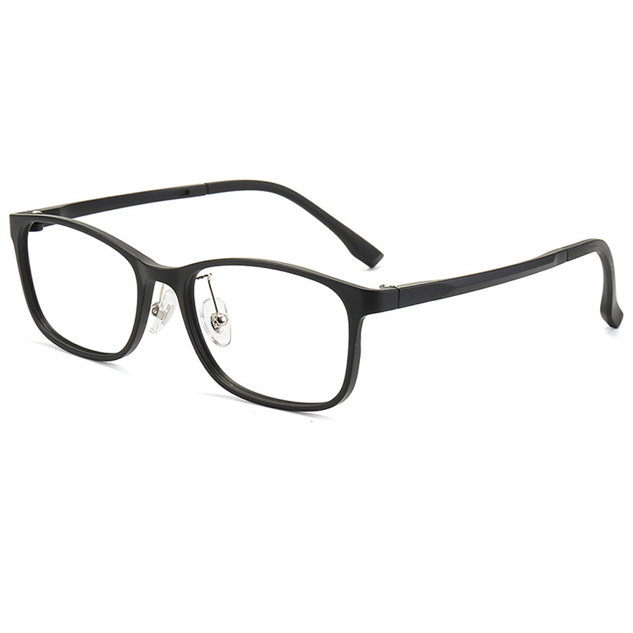 Margot Rectangle Full - Rim Eyeglasses in Blue, Bright Black, Matte Black, Purple, Red - Ideal for Vision Correction and Fashion