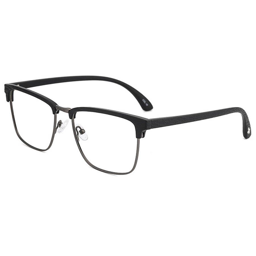 Hun Browline Semi - Rimless Eyeglasses: Stylish Vision Correction with Multiple Color Options and Premium Features