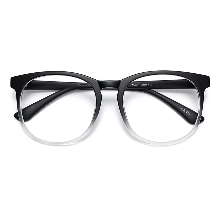 Haiku Square Full - Rim Eyeglasses: Trendy, Comfortable & Durable in Multiple Colors (Bright Black, Red, Transparent etc.) for Fashion & Vision