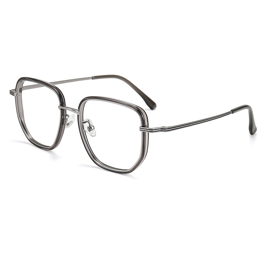 Finsbury Square Full - Rim Eyeglasses: Trendy Frames in Black, Black Gold, Dark Gray, Pink for Vision & Fashion