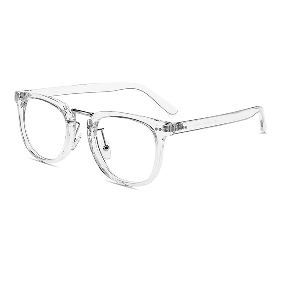 Halcyon Round Full - Rim Eyeglasses: Trendy Prescription Frames in Bright Black, Gradient Black, Matte Black, Transparent Gray & White